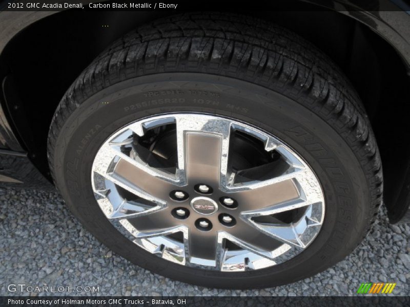 Carbon Black Metallic / Ebony 2012 GMC Acadia Denali