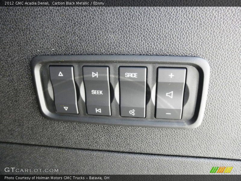 Carbon Black Metallic / Ebony 2012 GMC Acadia Denali