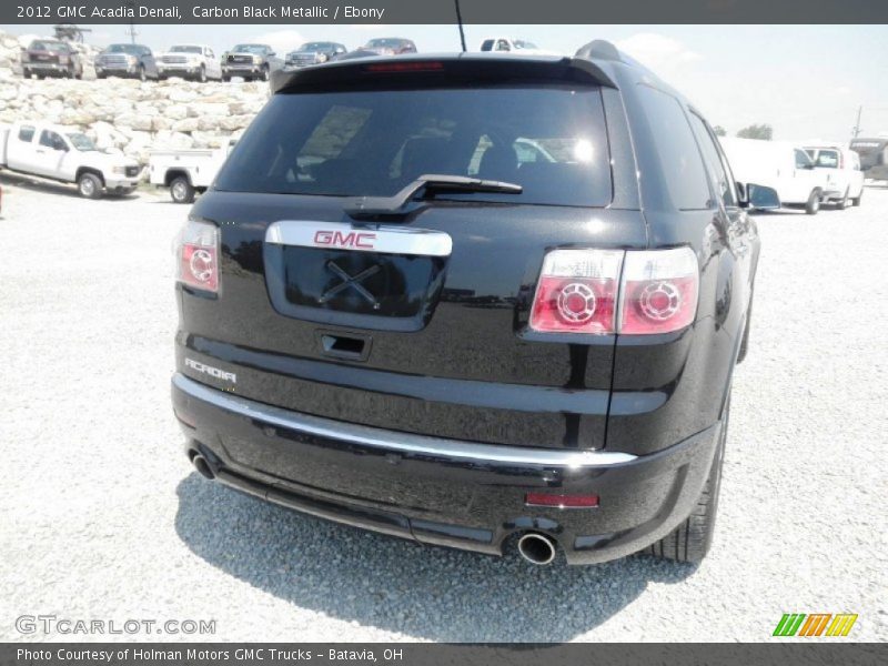 Carbon Black Metallic / Ebony 2012 GMC Acadia Denali