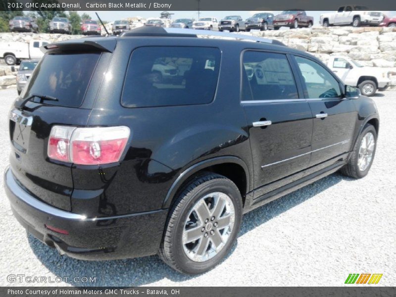 Carbon Black Metallic / Ebony 2012 GMC Acadia Denali