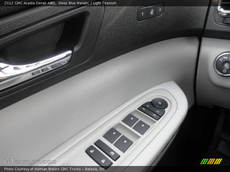 Deep Blue Metallic / Light Titanium 2012 GMC Acadia Denali AWD