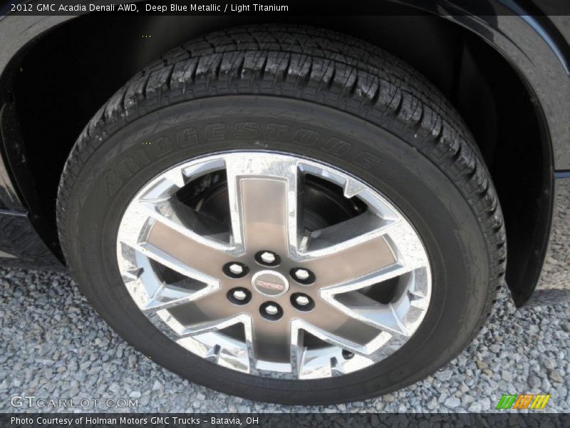 Deep Blue Metallic / Light Titanium 2012 GMC Acadia Denali AWD