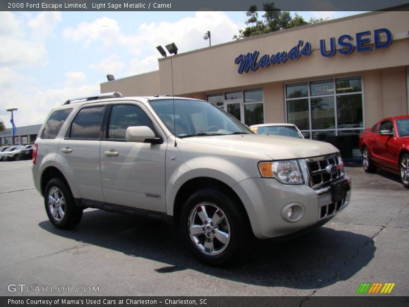 Light Sage Metallic / Camel 2008 Ford Escape Limited