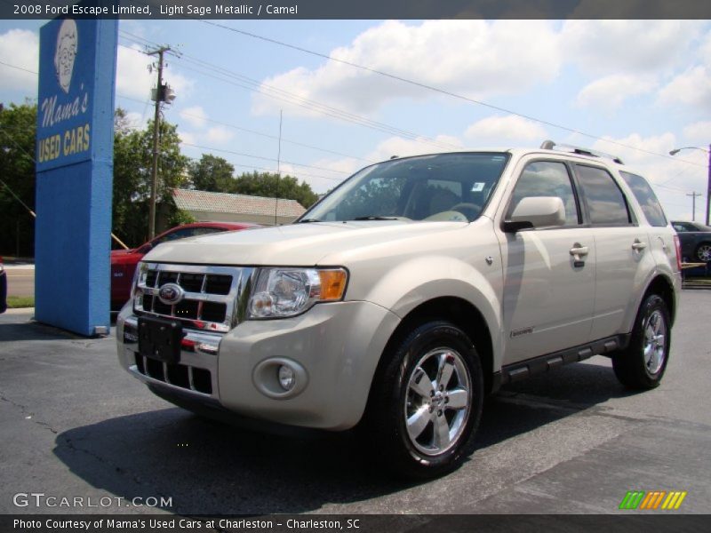 Light Sage Metallic / Camel 2008 Ford Escape Limited
