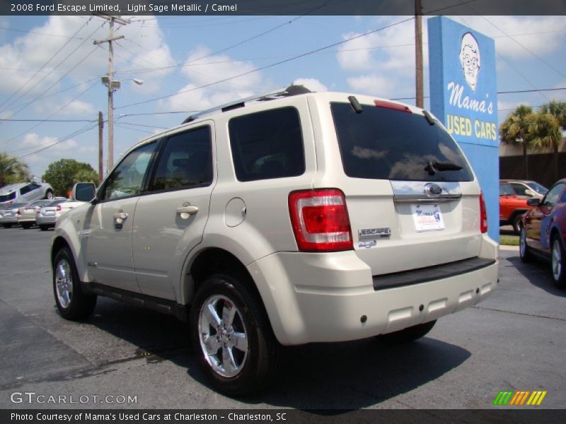 Light Sage Metallic / Camel 2008 Ford Escape Limited