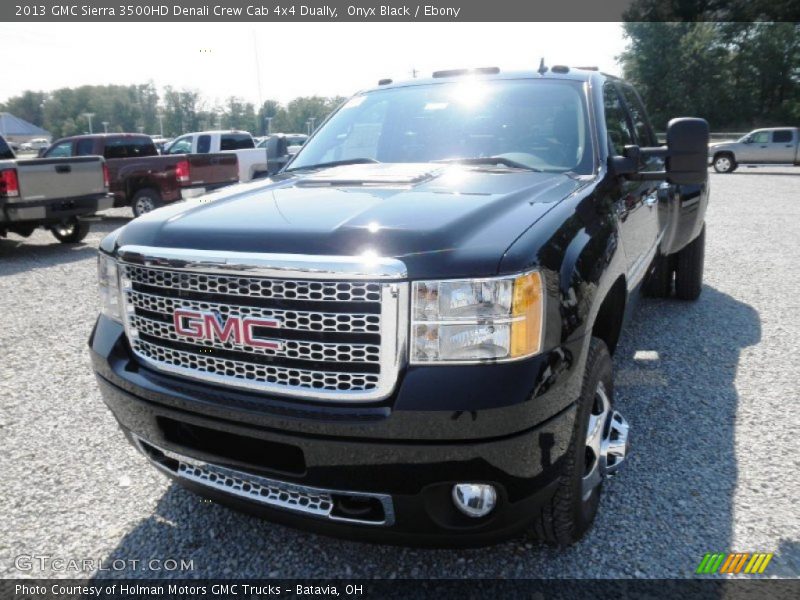 Onyx Black / Ebony 2013 GMC Sierra 3500HD Denali Crew Cab 4x4 Dually