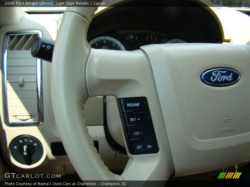 Light Sage Metallic / Camel 2008 Ford Escape Limited