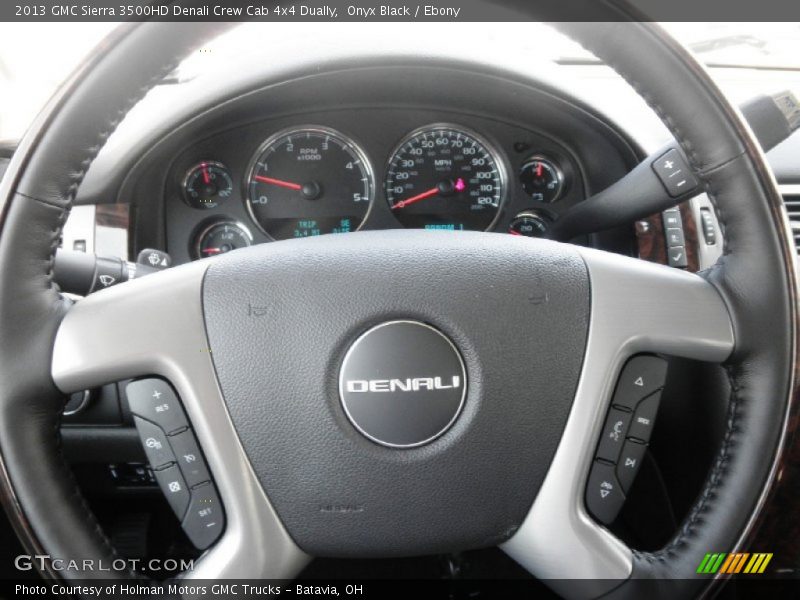 Onyx Black / Ebony 2013 GMC Sierra 3500HD Denali Crew Cab 4x4 Dually