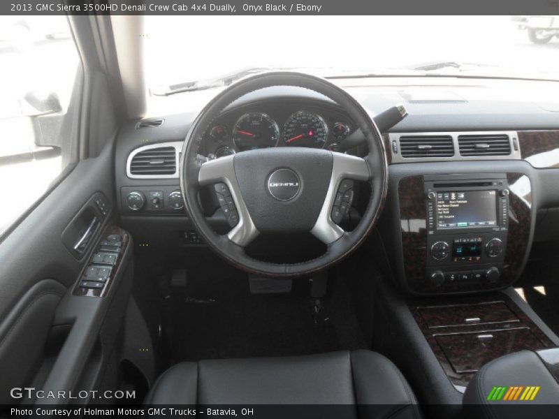 Dashboard of 2013 Sierra 3500HD Denali Crew Cab 4x4 Dually
