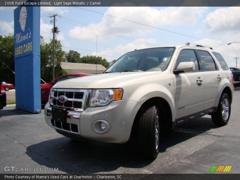 Light Sage Metallic / Camel 2008 Ford Escape Limited