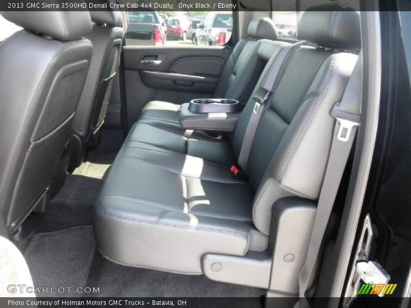 Rear Seat of 2013 Sierra 3500HD Denali Crew Cab 4x4 Dually