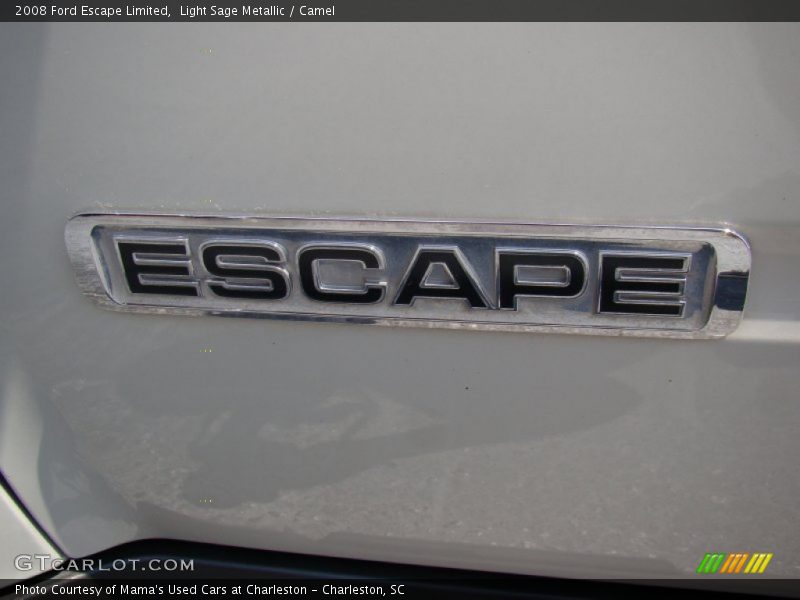 Light Sage Metallic / Camel 2008 Ford Escape Limited