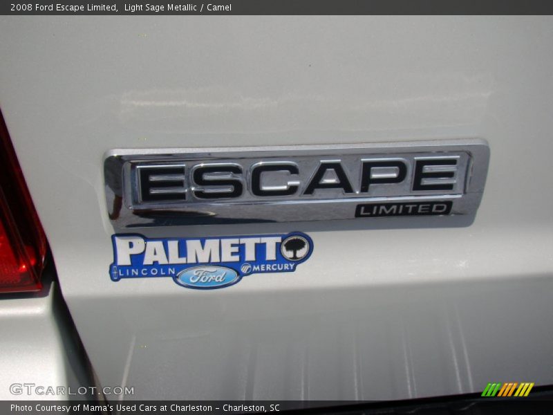 Light Sage Metallic / Camel 2008 Ford Escape Limited