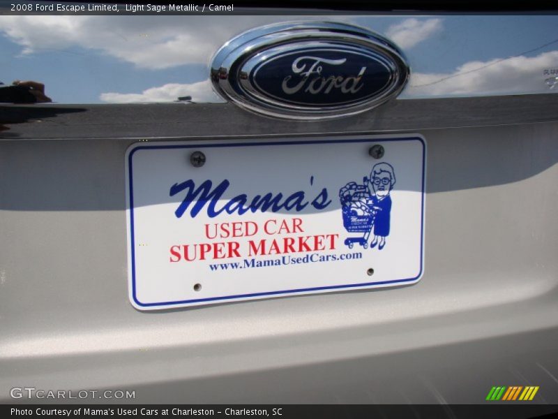 Light Sage Metallic / Camel 2008 Ford Escape Limited
