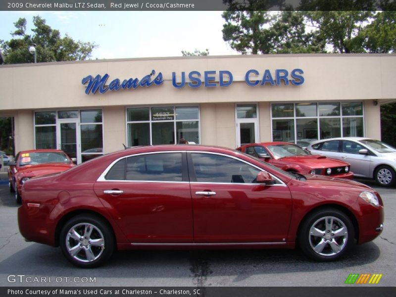 Red Jewel / Cocoa/Cashmere 2009 Chevrolet Malibu LTZ Sedan