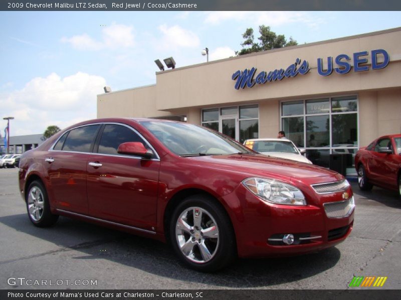 Red Jewel / Cocoa/Cashmere 2009 Chevrolet Malibu LTZ Sedan