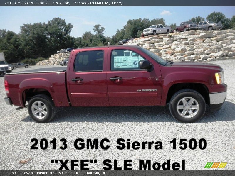 Sonoma Red Metallic / Ebony 2013 GMC Sierra 1500 XFE Crew Cab