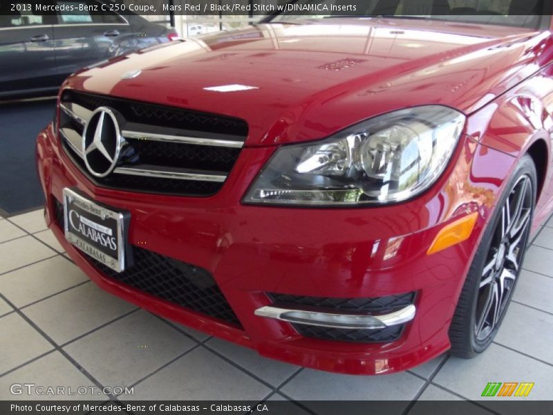 Mars Red / Black/Red Stitch w/DINAMICA Inserts 2013 Mercedes-Benz C 250 Coupe