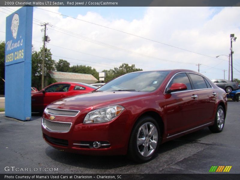 Red Jewel / Cocoa/Cashmere 2009 Chevrolet Malibu LTZ Sedan