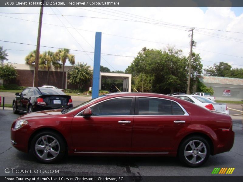 Red Jewel / Cocoa/Cashmere 2009 Chevrolet Malibu LTZ Sedan