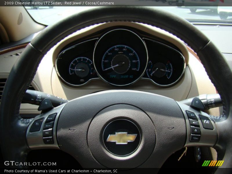 Red Jewel / Cocoa/Cashmere 2009 Chevrolet Malibu LTZ Sedan