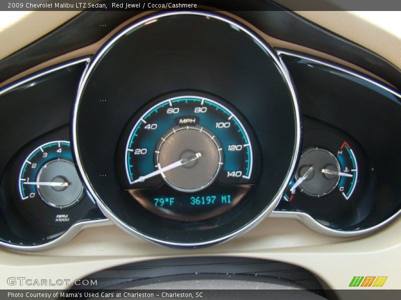 Red Jewel / Cocoa/Cashmere 2009 Chevrolet Malibu LTZ Sedan