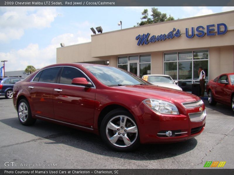 Red Jewel / Cocoa/Cashmere 2009 Chevrolet Malibu LTZ Sedan
