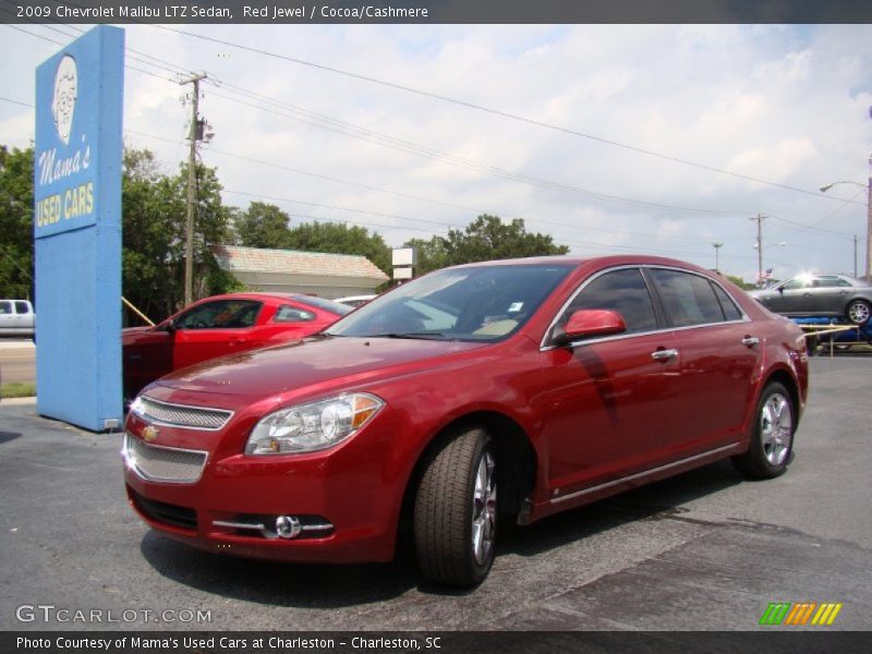 Red Jewel / Cocoa/Cashmere 2009 Chevrolet Malibu LTZ Sedan