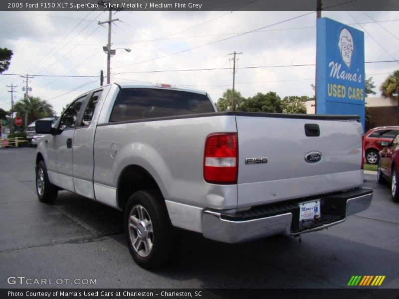 Silver Metallic / Medium Flint Grey 2005 Ford F150 XLT SuperCab