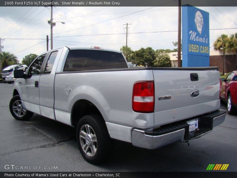 Silver Metallic / Medium Flint Grey 2005 Ford F150 XLT SuperCab