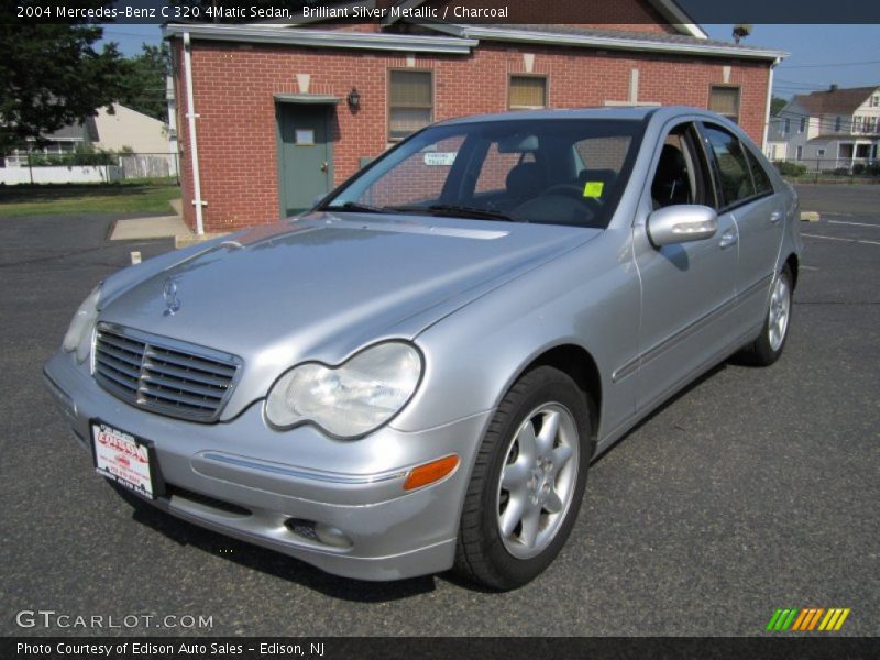 Brilliant Silver Metallic / Charcoal 2004 Mercedes-Benz C 320 4Matic Sedan