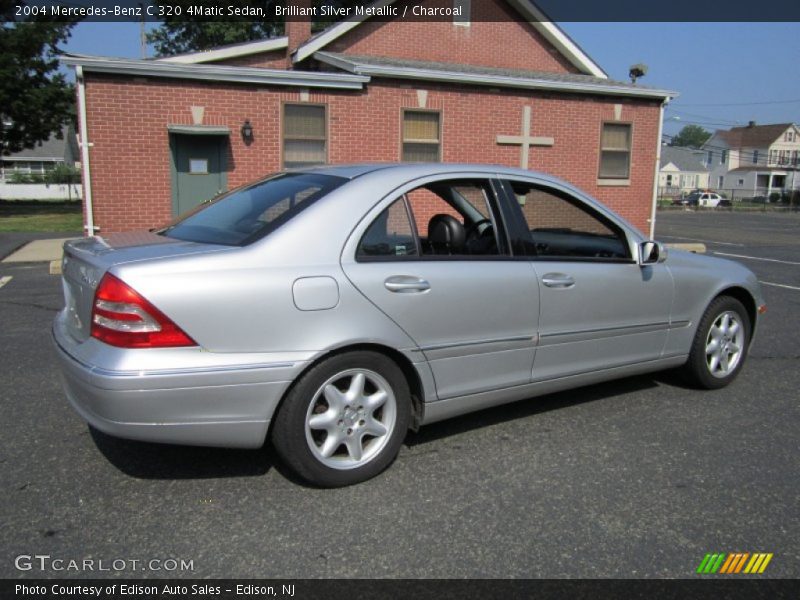 Brilliant Silver Metallic / Charcoal 2004 Mercedes-Benz C 320 4Matic Sedan