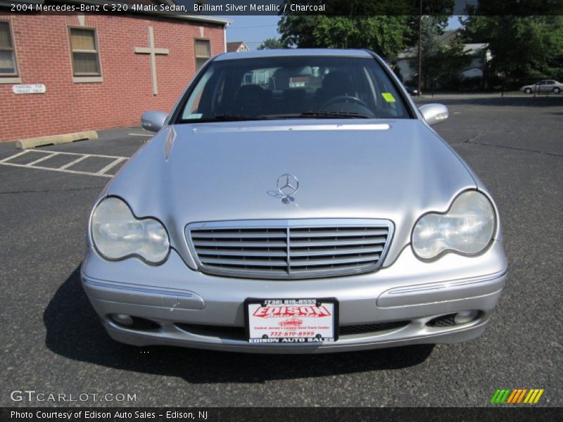 Brilliant Silver Metallic / Charcoal 2004 Mercedes-Benz C 320 4Matic Sedan