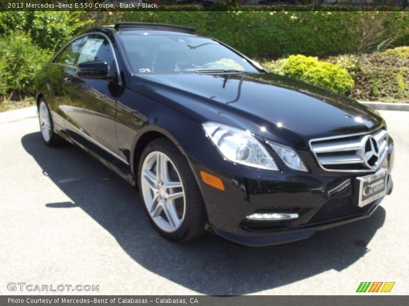 Black / Black 2013 Mercedes-Benz E 550 Coupe