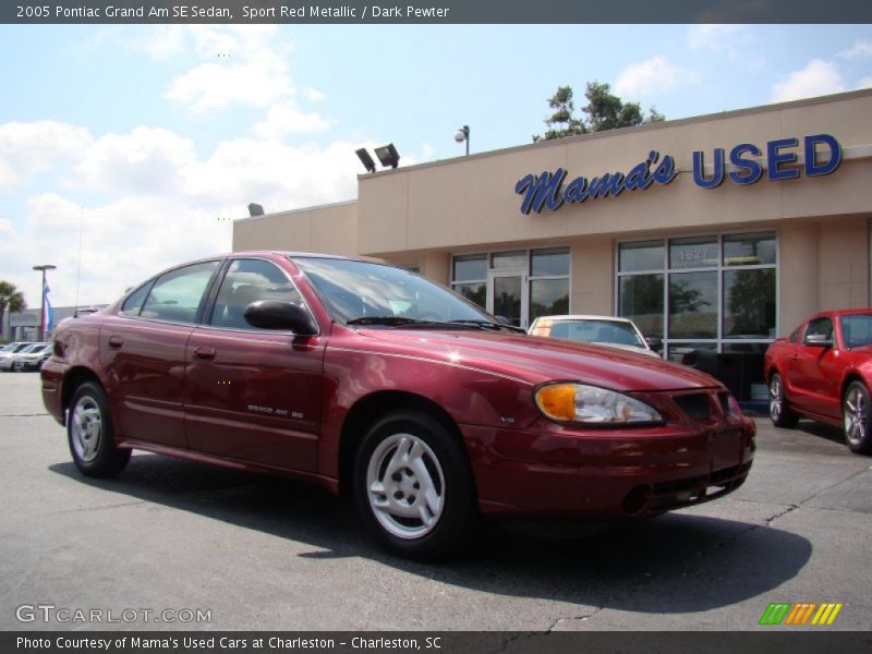 Sport Red Metallic / Dark Pewter 2005 Pontiac Grand Am SE Sedan