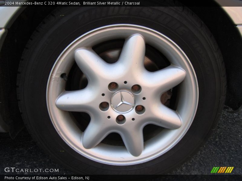 Brilliant Silver Metallic / Charcoal 2004 Mercedes-Benz C 320 4Matic Sedan