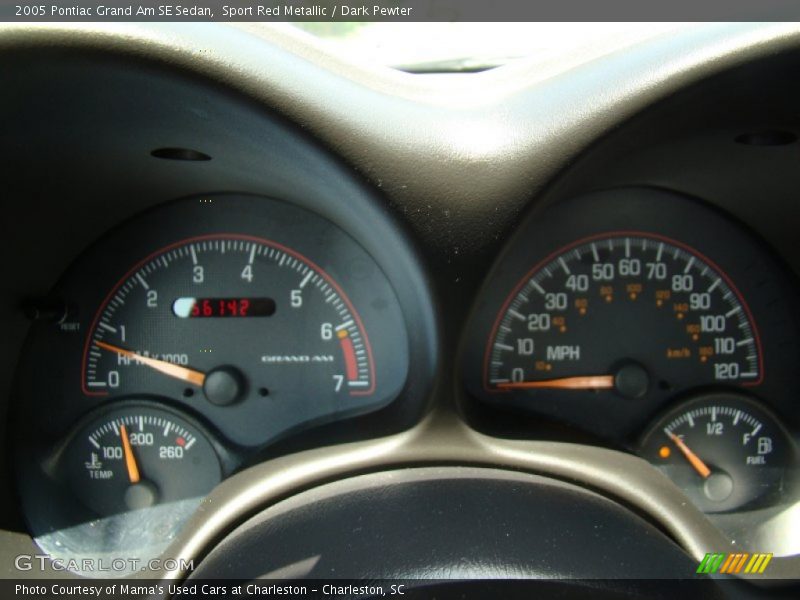 Sport Red Metallic / Dark Pewter 2005 Pontiac Grand Am SE Sedan