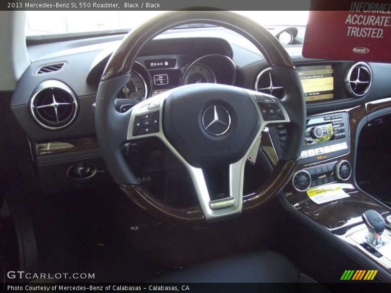 Black / Black 2013 Mercedes-Benz SL 550 Roadster