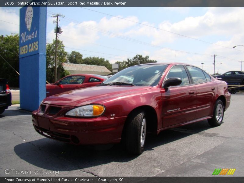 Sport Red Metallic / Dark Pewter 2005 Pontiac Grand Am SE Sedan