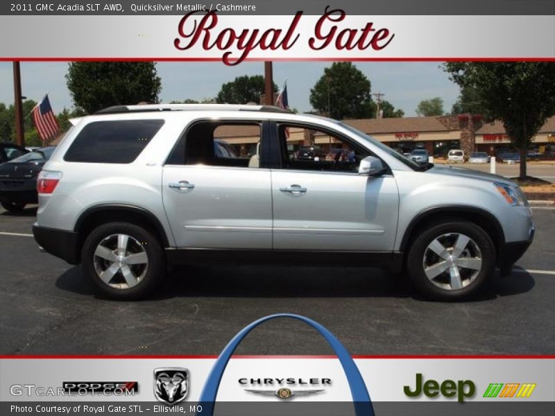 Quicksilver Metallic / Cashmere 2011 GMC Acadia SLT AWD