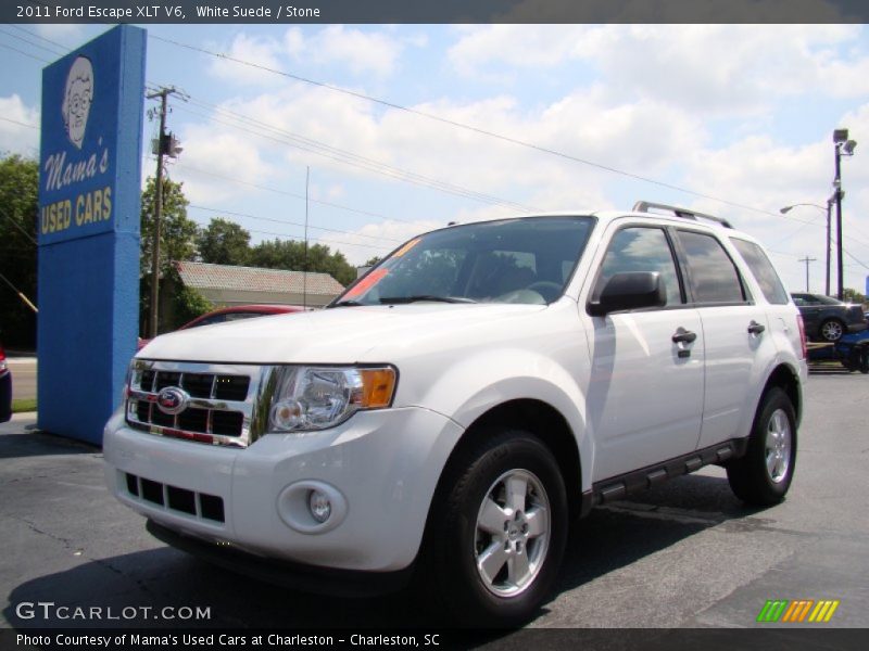 White Suede / Stone 2011 Ford Escape XLT V6
