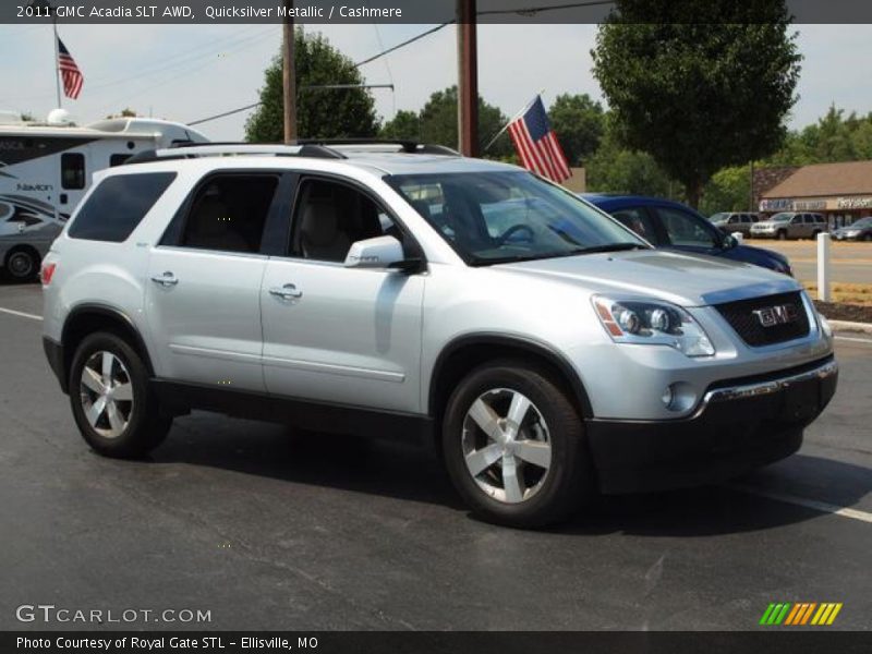Quicksilver Metallic / Cashmere 2011 GMC Acadia SLT AWD