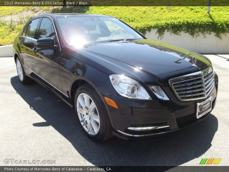 Black / Black 2013 Mercedes-Benz E 350 Sedan