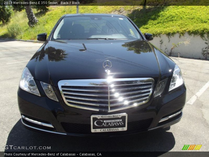 Black / Black 2013 Mercedes-Benz E 350 Sedan