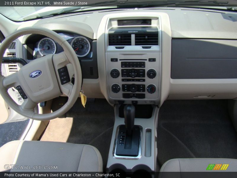 White Suede / Stone 2011 Ford Escape XLT V6
