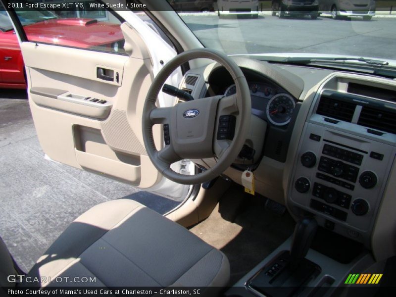 White Suede / Stone 2011 Ford Escape XLT V6