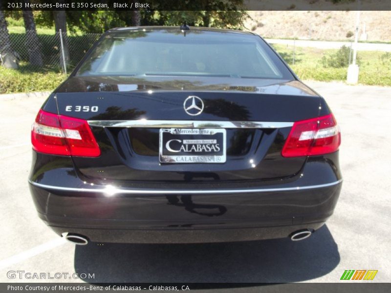 Black / Black 2013 Mercedes-Benz E 350 Sedan