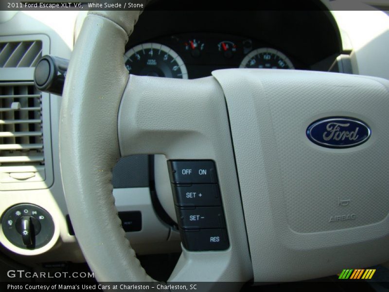 White Suede / Stone 2011 Ford Escape XLT V6