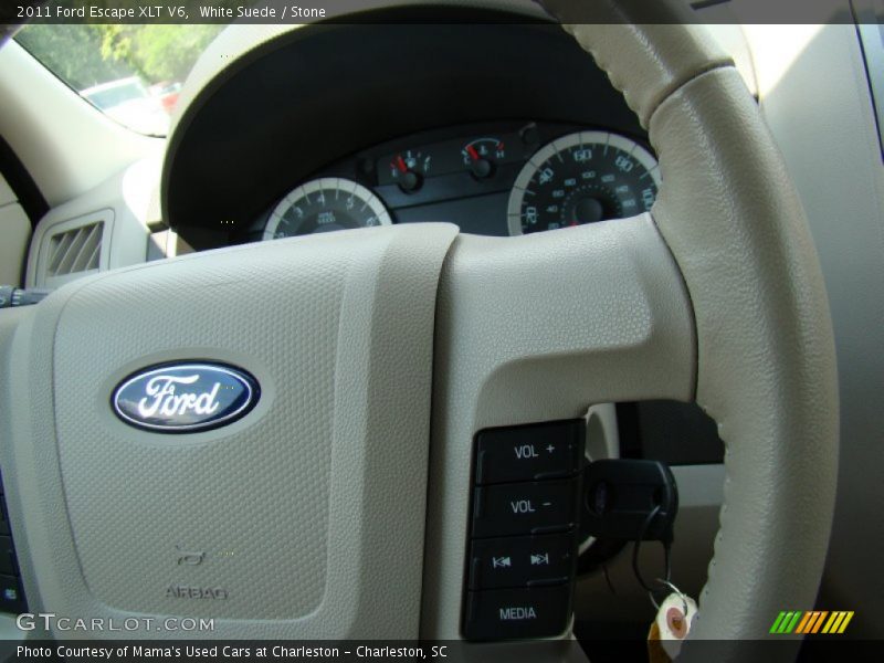 White Suede / Stone 2011 Ford Escape XLT V6
