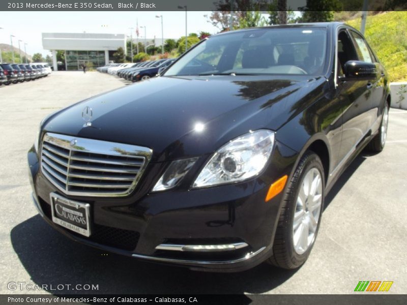 Black / Black 2013 Mercedes-Benz E 350 Sedan